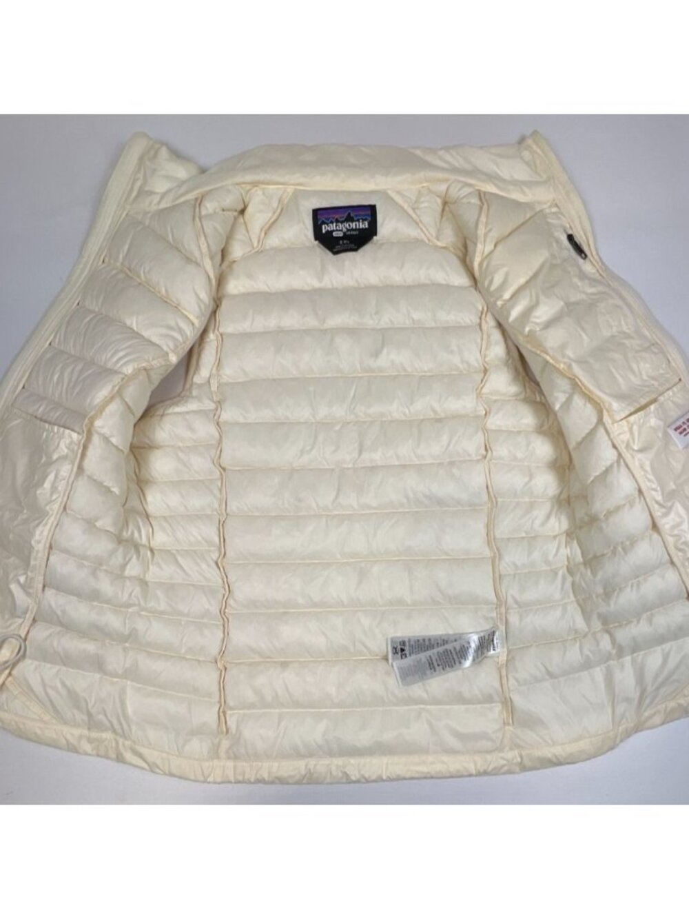 Patagonia Women S Down Sweater Vest White NetPlus Recycled Nylon 84629 FA23 - Picture 7 of 13